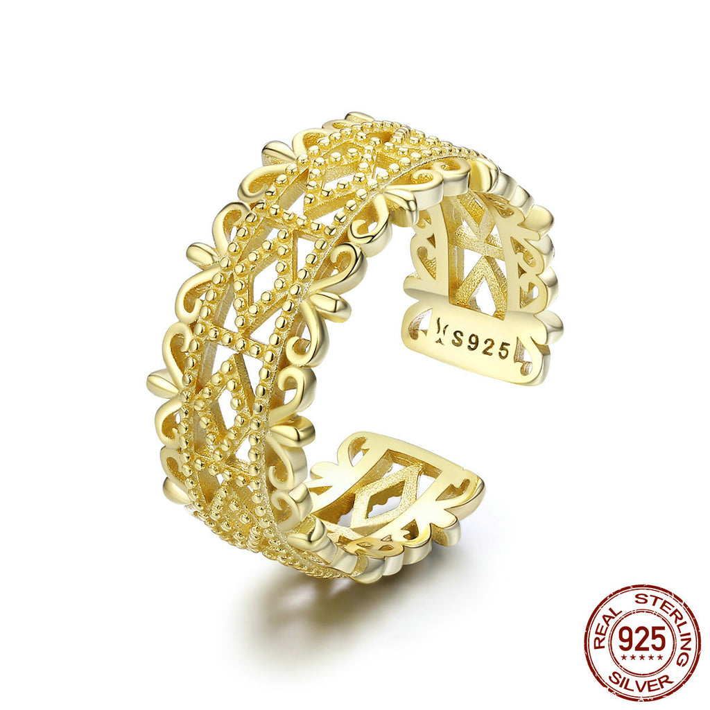 Adjustable 925 Sterling Silver Ring