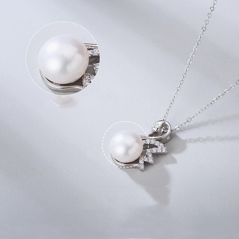 S925 Sterling Silver Fashion Swan Necklace
