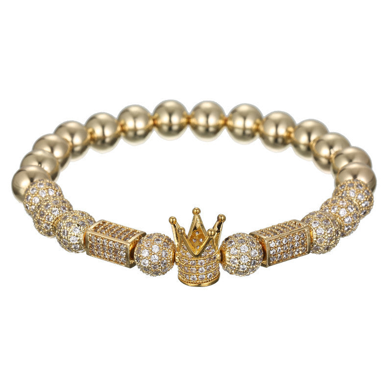Zircon Diamond Crown Four Color Bracelet