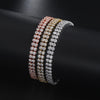 Fashion Double Row Zircon Bracelet For Women Rhinestone Bracelet