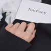 Woven pattern ring twist ring