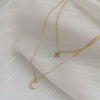 Zircon Double Necklace