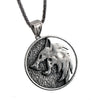 Wolf head necklace