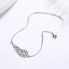 Sterling silver 925 angel wings bracelet women
