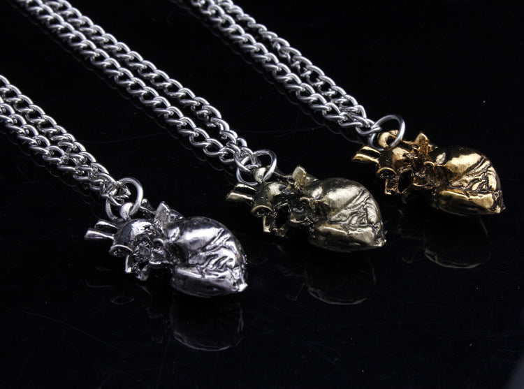 Solid heart necklace