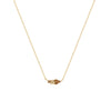 Twelve Birthstone Necklace Women's Simple Color Gem Necklace