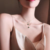 Scalloped Crystal Necklace