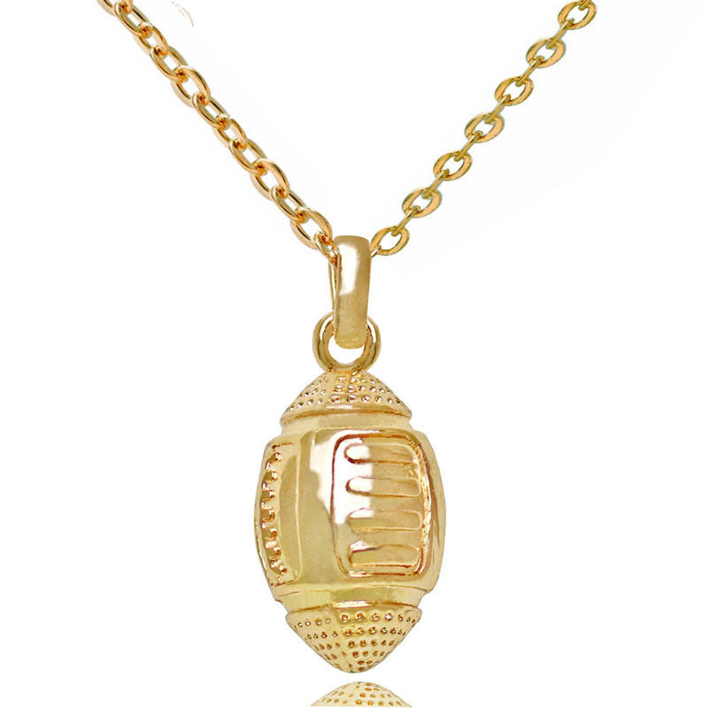 Rugby pendant necklace