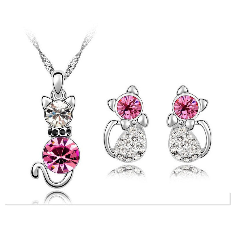 Crystal Stud Necklace