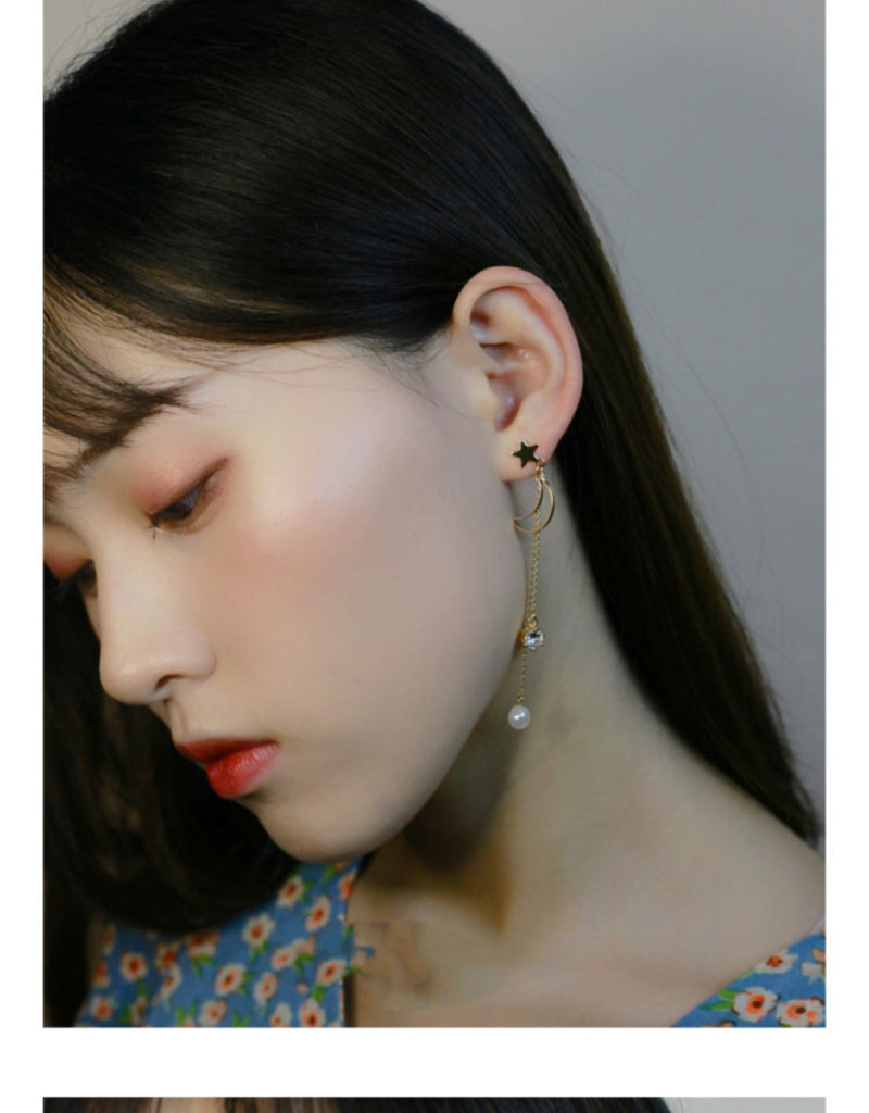 Long pierced earrings