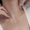 Lucky Lotus Pendant Necklace Women's Stainless Steel Yoga Necklace