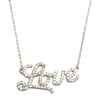 Letter Crystal Necklace Women Full Diamond Necklace Ideas