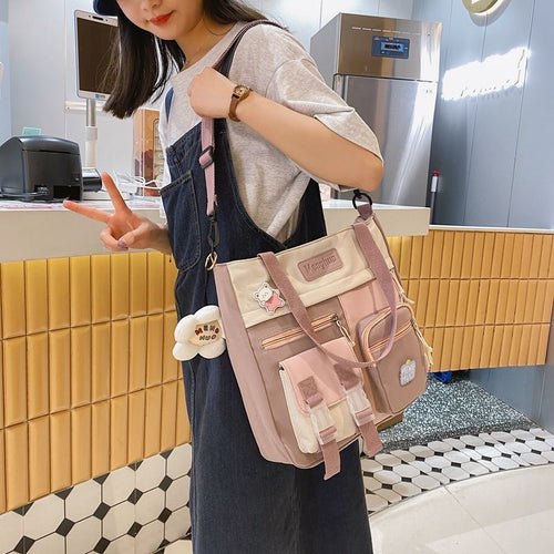 Women's All-match Large Capacity Canvas Bag Messenger
