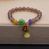 Smoke Mauve Jade Agate Bracelet For Women