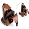 Luxury Brand Messenger Bag Leather Men Chest Bag Vintage Crossbody Shoulder Bag Men's Business Sling Bags Male Casual Chest Pack