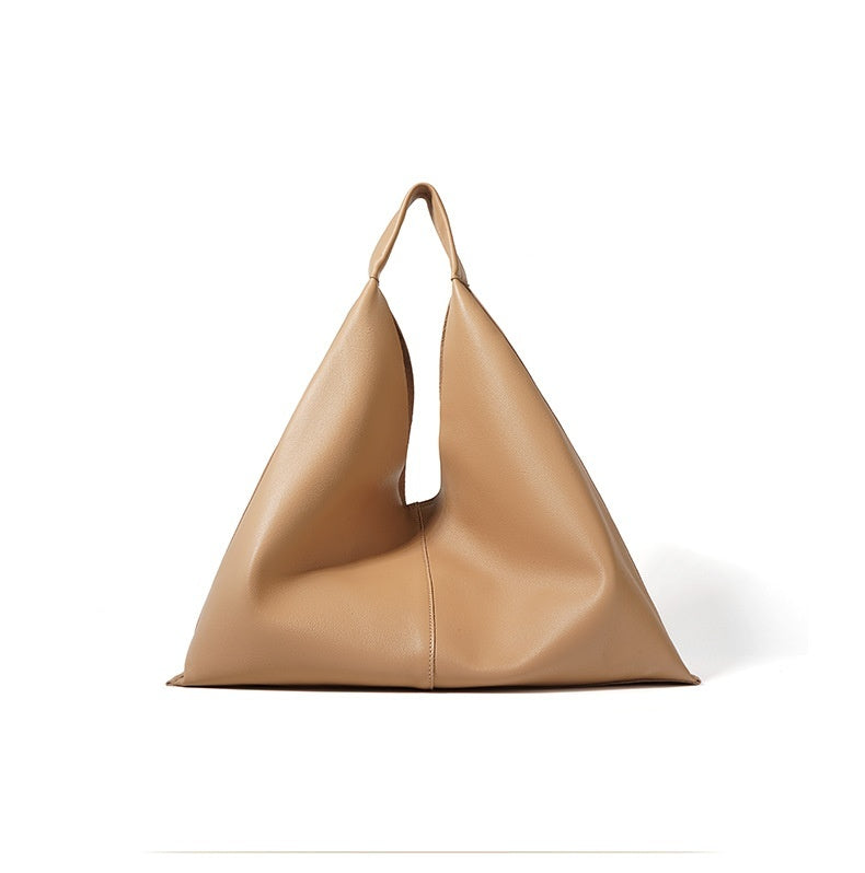 Leather Tote Women's Idle Style Casual Handbag Soft Leather Shoulder Bag