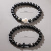 Natural Stone Bracelet Matte Black