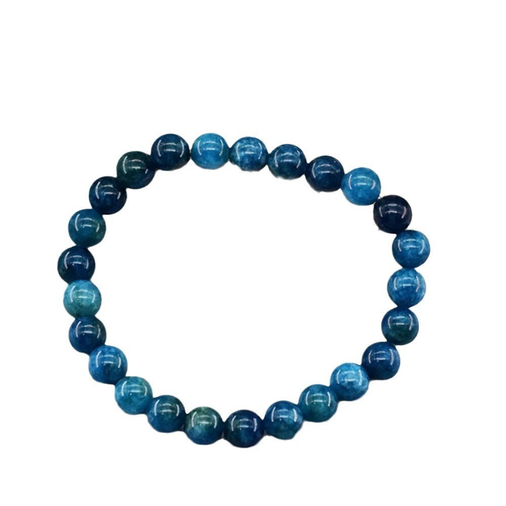 Apatite Bracelet Men's And Women's Same Plain Color Matching Clothing Handmade Beaded