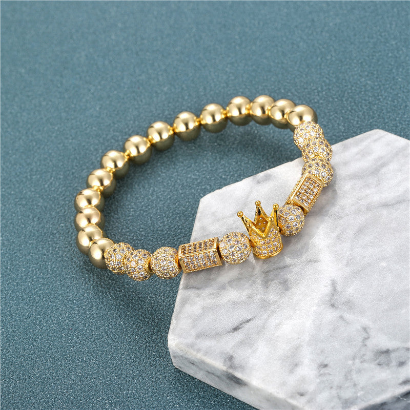 Zircon Diamond Crown Four Color Bracelet