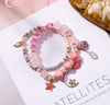 Stars Moon Cat Eye Crystal Multilayer Bracelet Women