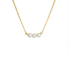 Three pearl necklaces women design clavicle chain