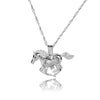 Hot Sale Smart Running Horse DIY Locket Cage Glowing in the Dark Animal Pendant Necklace