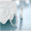 Ripple hoop earrings