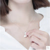Delicate Simple Pearl Pendant Necklace Locket Pendant Necklace For Women Gift