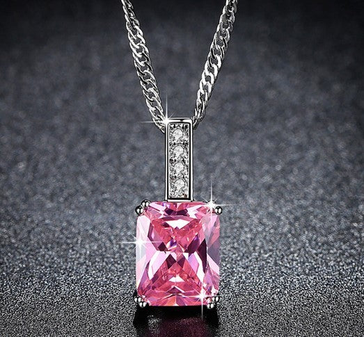Pink Princess Zirconia Necklace