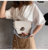 Scarf chain small square bag