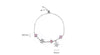 Snowflake Bracelet Women S925 Sterling Silver Color Diamond Bracelet