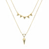 Metal geometric necklace