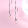 Moonstone drop necklace