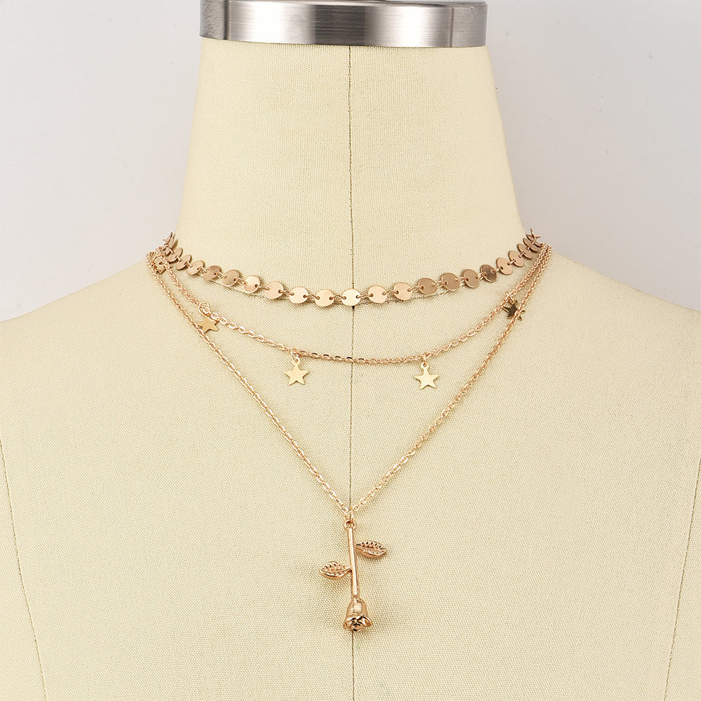 Rose necklace