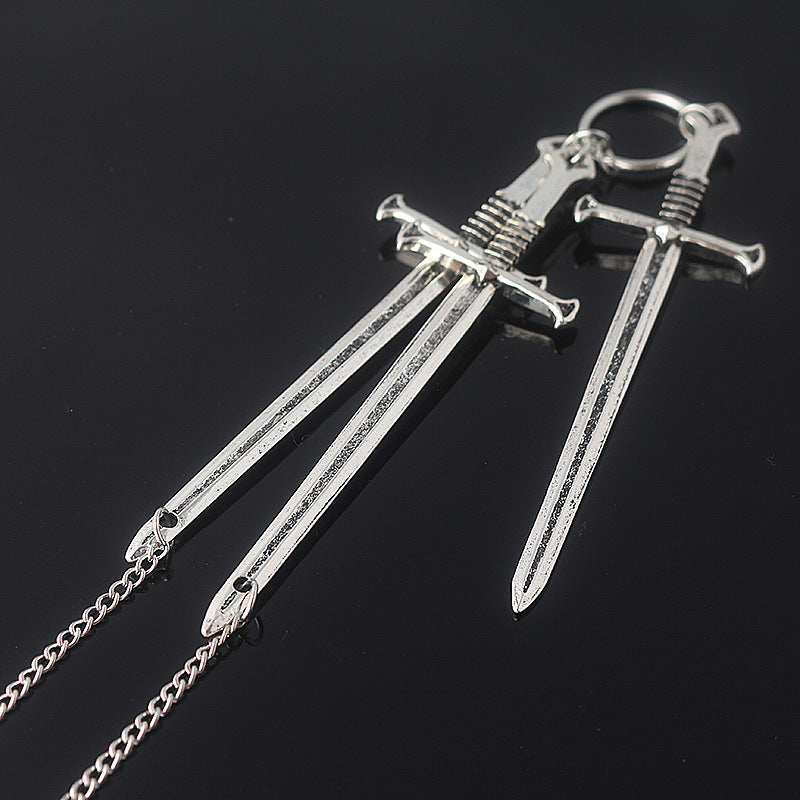 Three sword necklace
