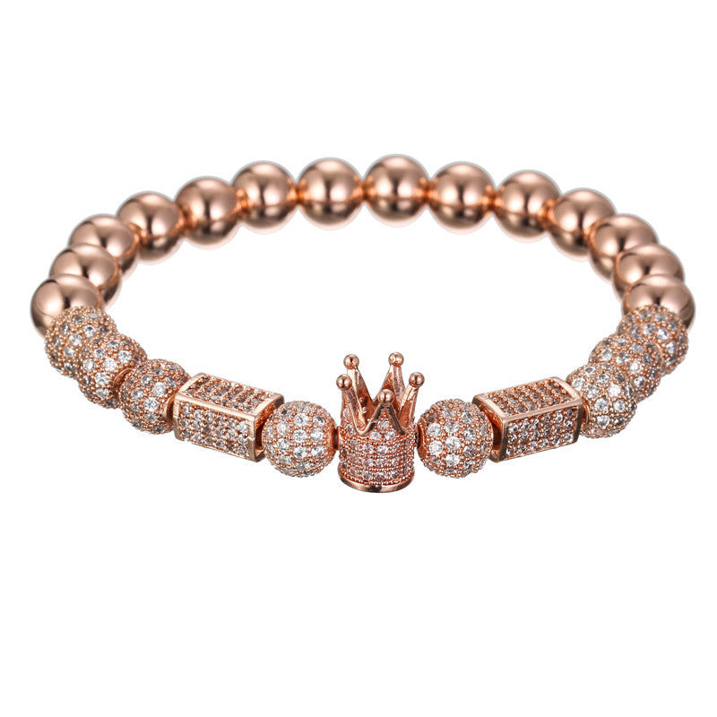 Zircon Diamond Crown Four Color Bracelet