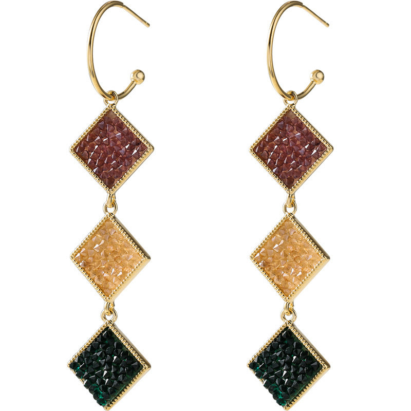 Geometric atmospheric earring