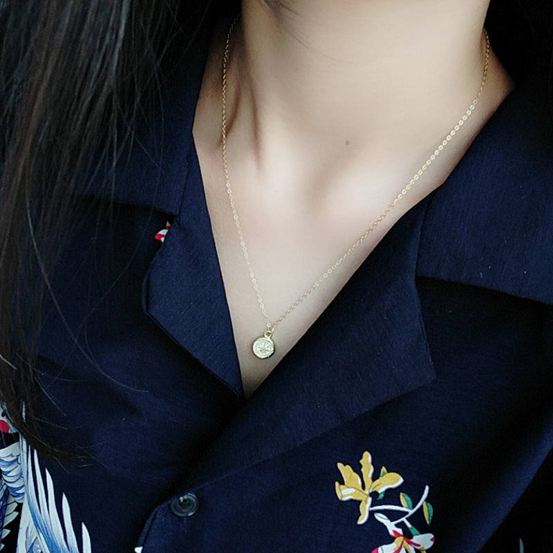 Compass guideline necklace