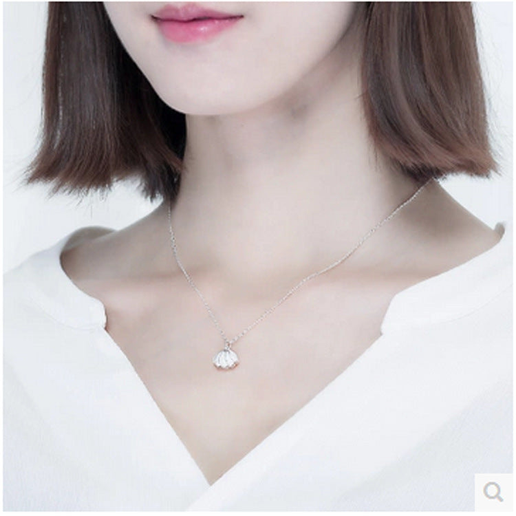 Delicate Simple Pearl Pendant Necklace Locket Pendant Necklace For Women Gift