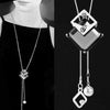 New necklace pearl swan sweater chain