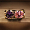 Zircon ring gold plated ladies ring