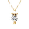 Owl zircon necklace