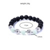Black Volcanic Stone Bracelet Luminous Bead Bracelet
