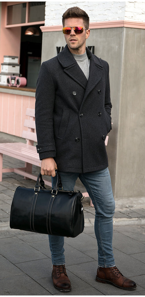 Men's Retro Travel Portable Large-capacity Business Trip Duffel Bag