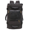 Men Canvas Backpack Huge Travel School Shoulder Computer Backpack Functional Versatile Bags Multifunctional Laptop Bag