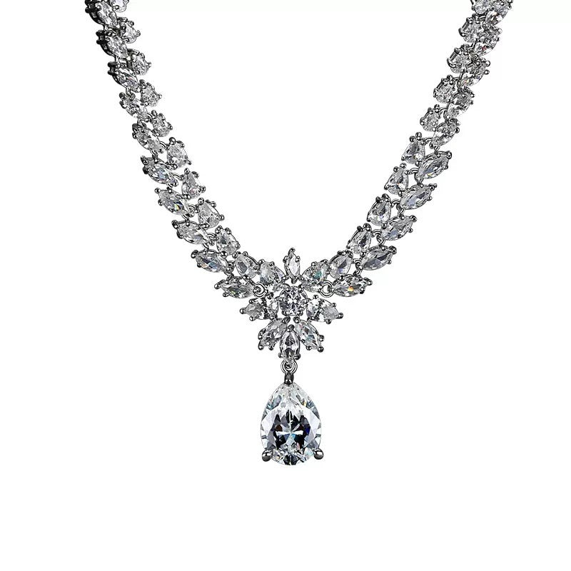 Mosang Diamond Luxury Pendant Necklace Female