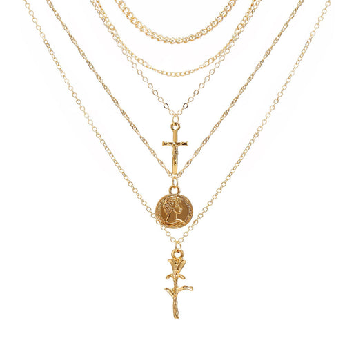 Multilayer Pearl Butterfly Necklace Multilayer Necklace Lady