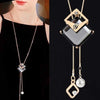 New necklace pearl swan sweater chain