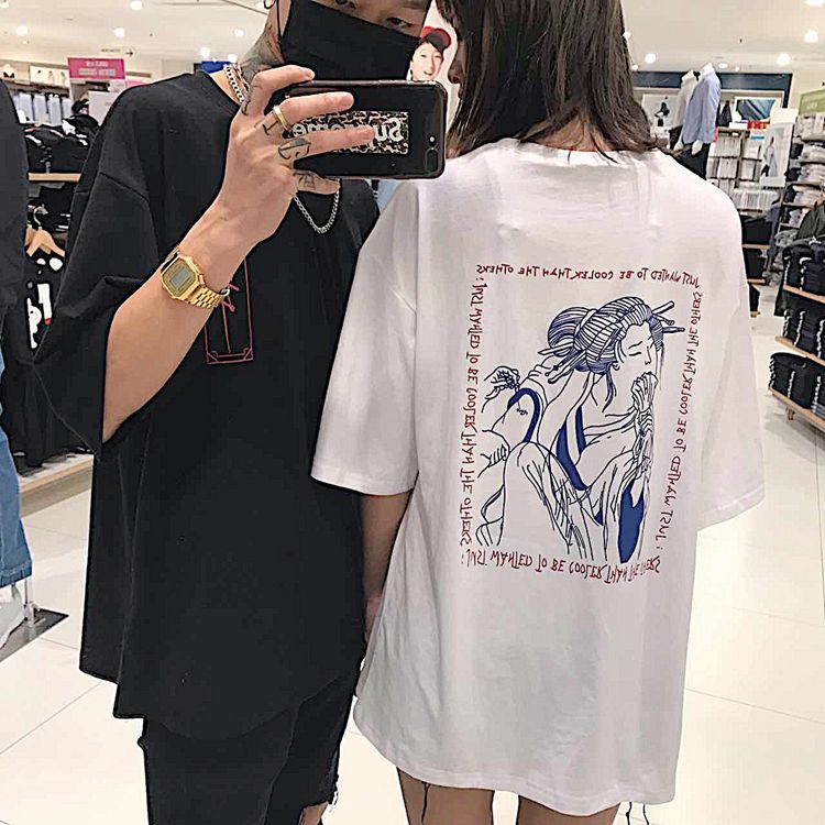 Harajuku print T-shirt