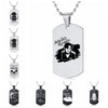 Engraved Squid Game Round Square Triangle Logo Stainless Steel Necklace Fashion Dog Tag Pendant Necklaces For Men Women